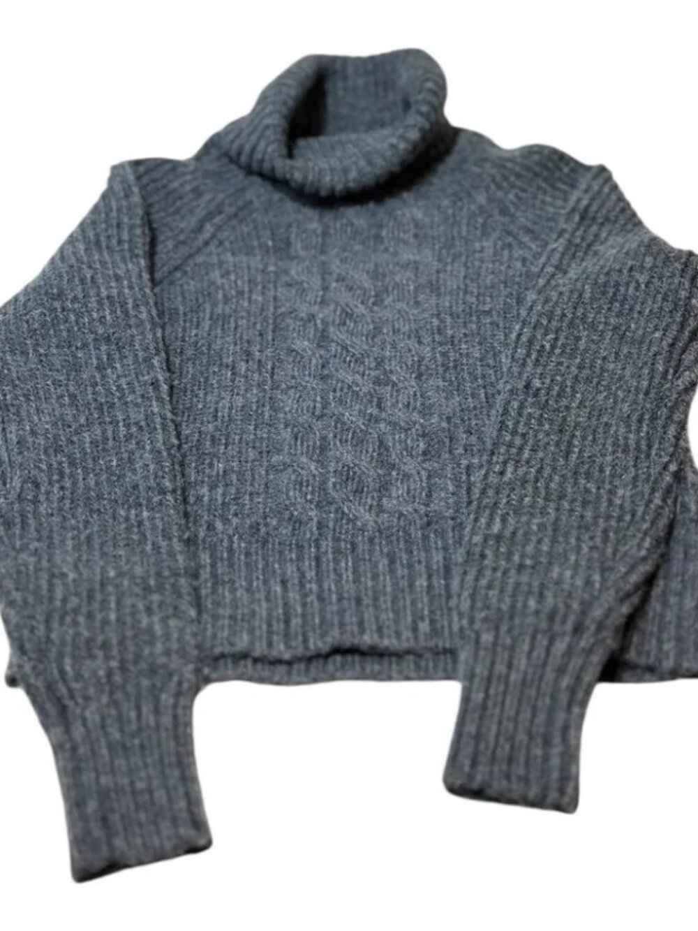 1.State NWOT Knit Ribbed Trim Turtleneck Sweater Size XX-Small